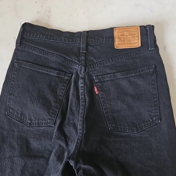 High Rise Black Jeans - Picture 7 of 8